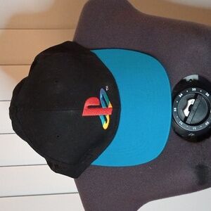 PlayStation snapback curved bill